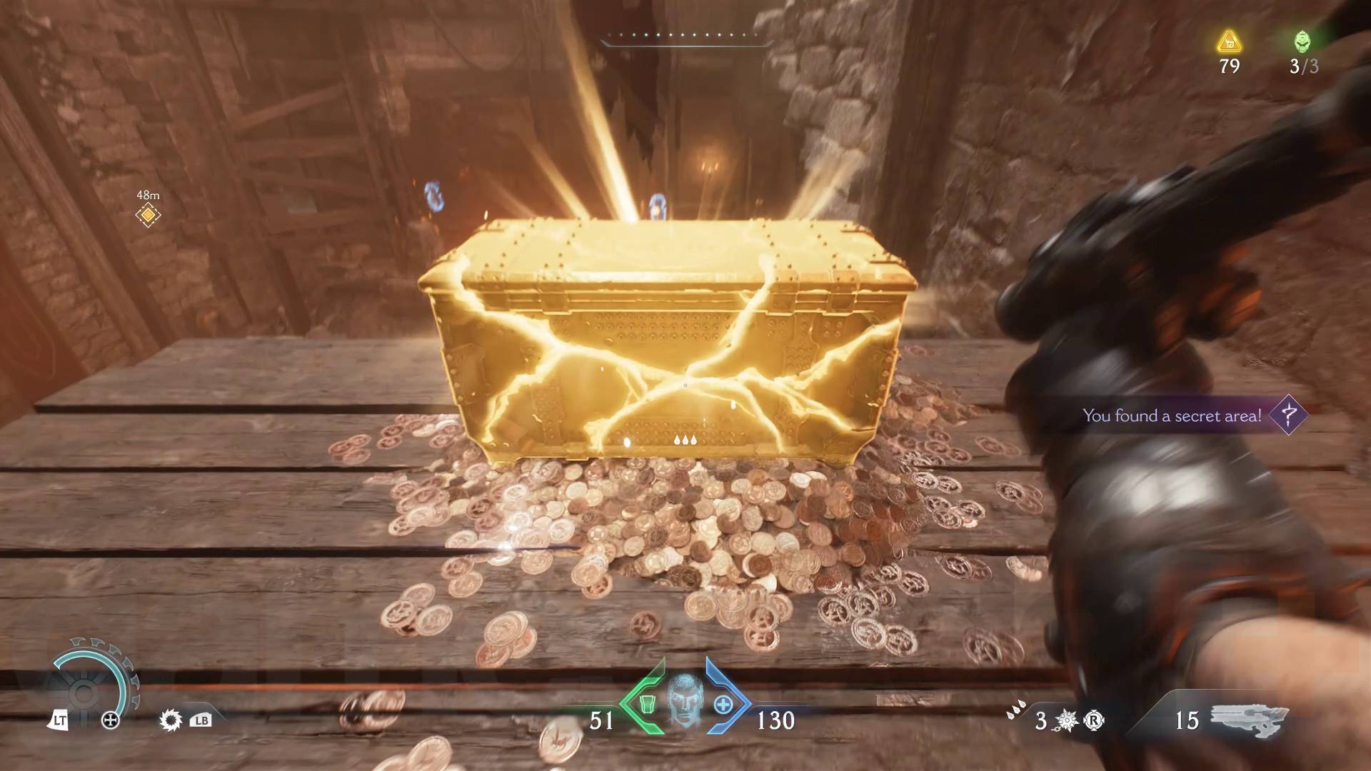 Doom The Dark Ages smashing gold chest