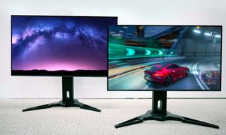 Samsung UHD 31.5-Inch Monitor (left) and 27-Inch QHD 360Hz Displays: Main QD-OLED Monitor Segment Samsung aims to dominate in 2024, ready for mass production