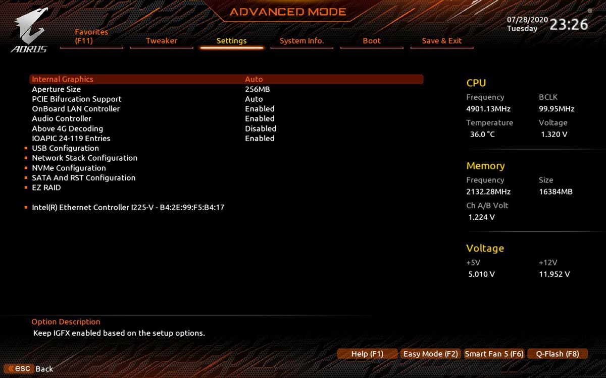 Gigabyte Z490I Aorus Ultra