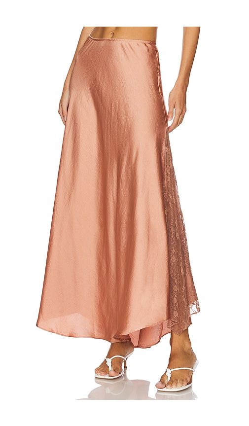 X Intimately Fp Make You Mine 1/2 Slip Skirt in Cafe Latte