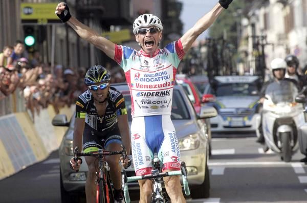 Emanuele Sella (Androni Giocattoli) wins the Coppa Agostoni