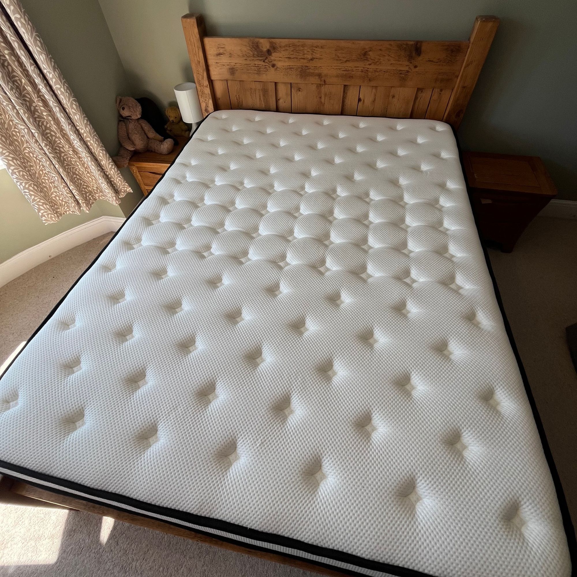 the Origin LumbarCloud has a pillowtop made from wool, cashmere and cotton