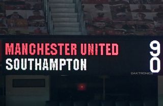 Southampton endured a torrid night at Old Trafford last February