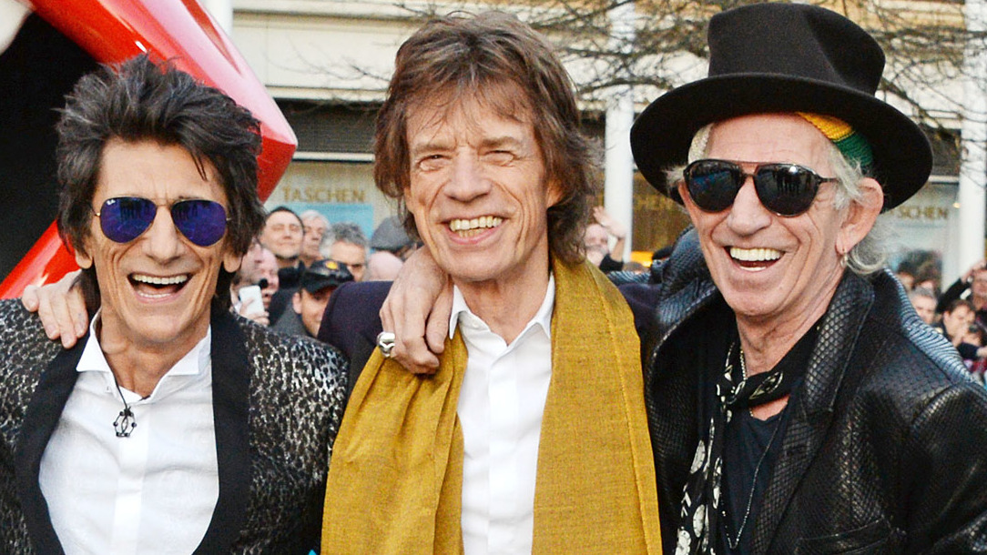 Ronnie Wood, Mick Jagger and Keith Richards