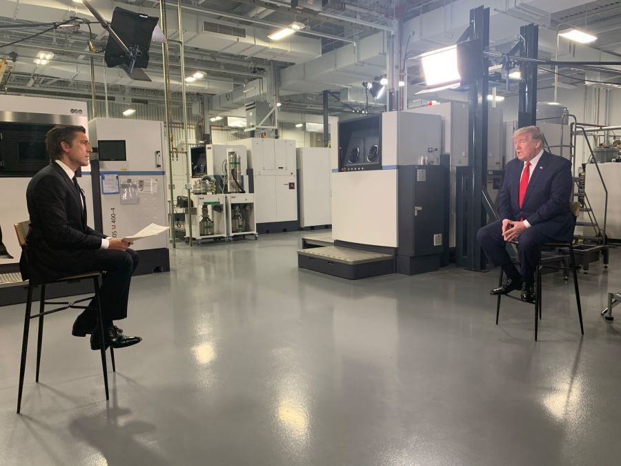 ABC News' David Muir interviews President Donald Trump in Phoenix, Arizona for the May 5 edition of World News Tonight
