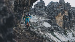 Gee Atherton riding in the Dolomites