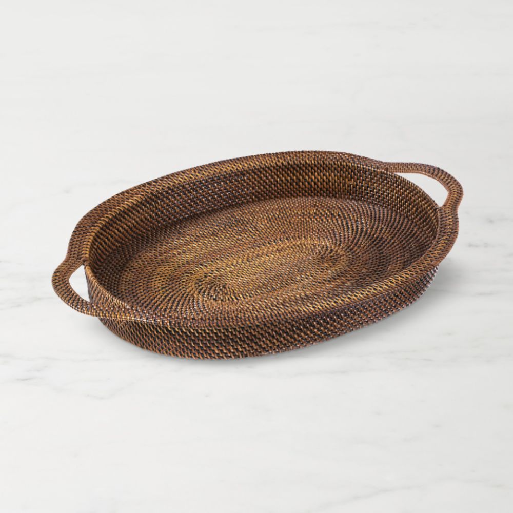 Basket tray with handles