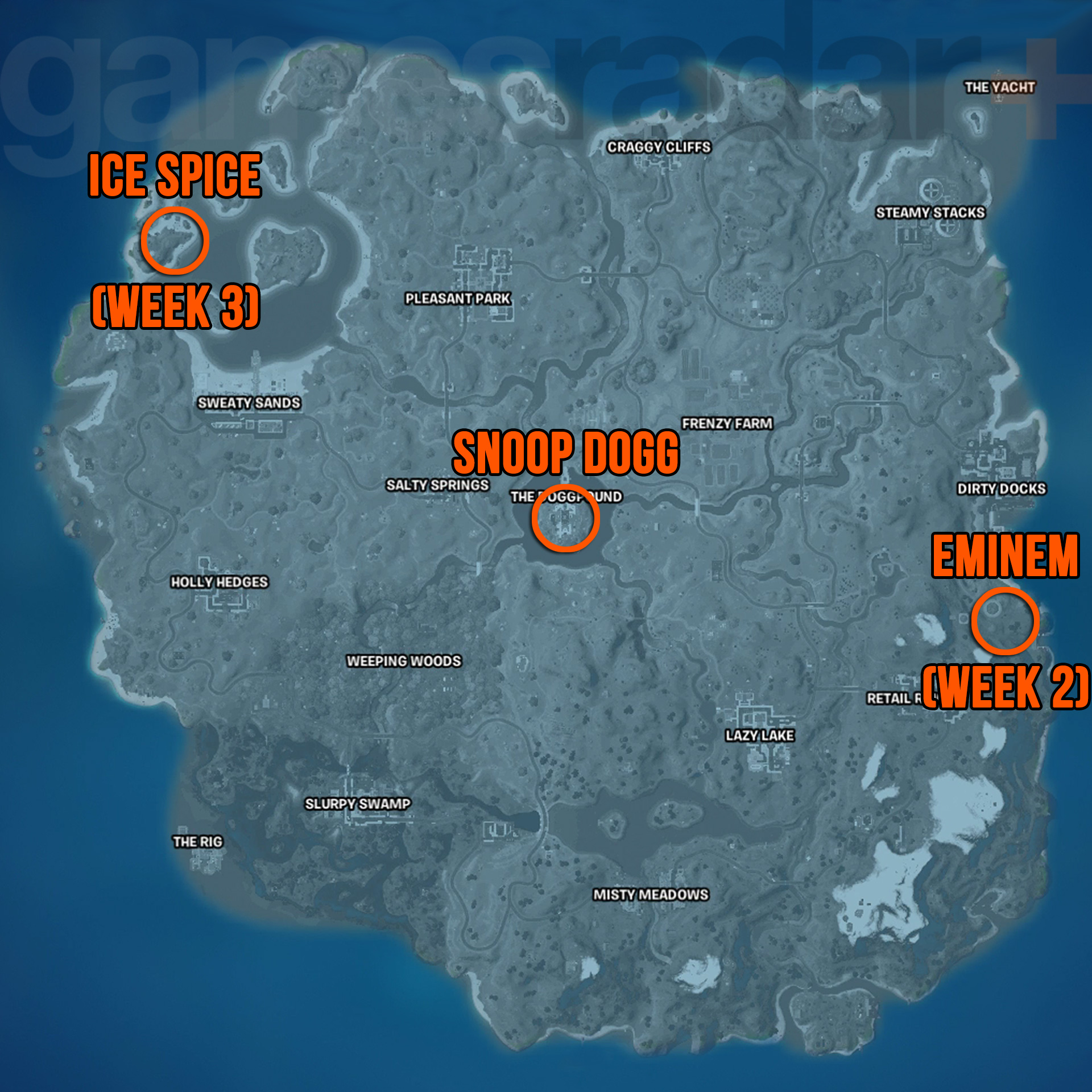 Fortnite Ice Spice, Эминем и Снуп Догг: где они?