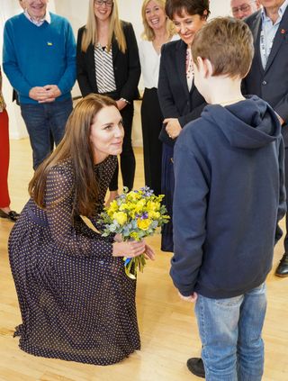 Kate Middleton had previously paid tribute to Ukraine by visiting a center for women and children affected by the war