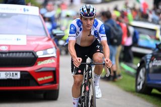 Vuelta a Espana: Remco Evenepoel of Belgium and Team Soudal Quick Step on the attack on stage 17