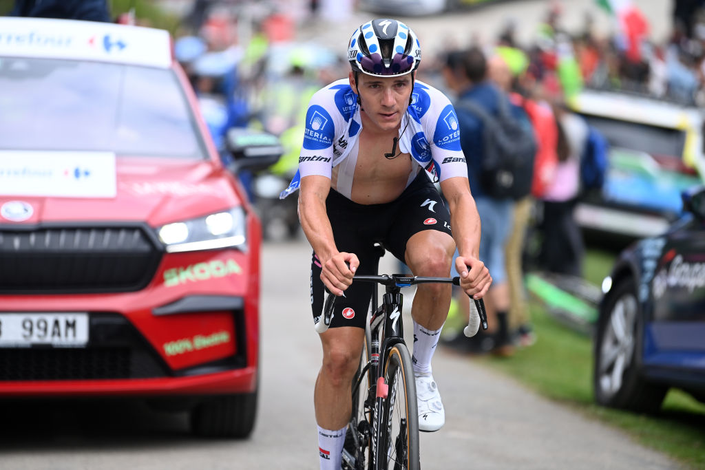 Evenepoel fails in Angliru break but promises fresh attacks at Vuelta a ...