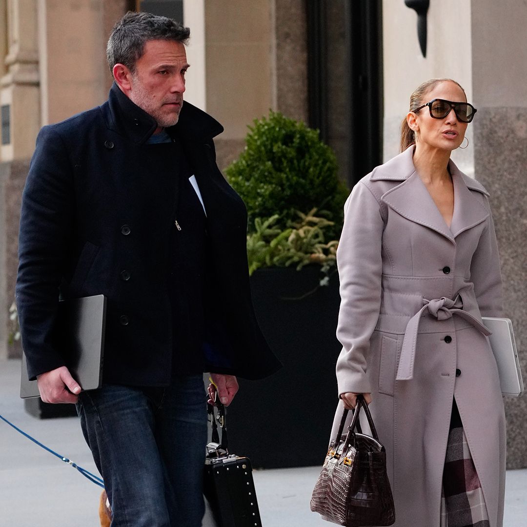 NEW YORK, NEW YORK - MARCH 29: Ben Affleck and Jennifer Lopez are seen on March 29, 2024 in New York City. (Photo by Gotham/GC Images)