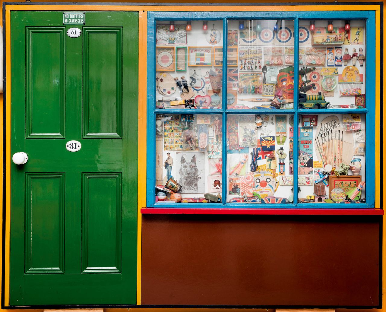 The Toy Shop, 1962, by Sir Peter Blake. © Peter Blake. All Rights Reserved, DACS 2022 / © Tate, London.