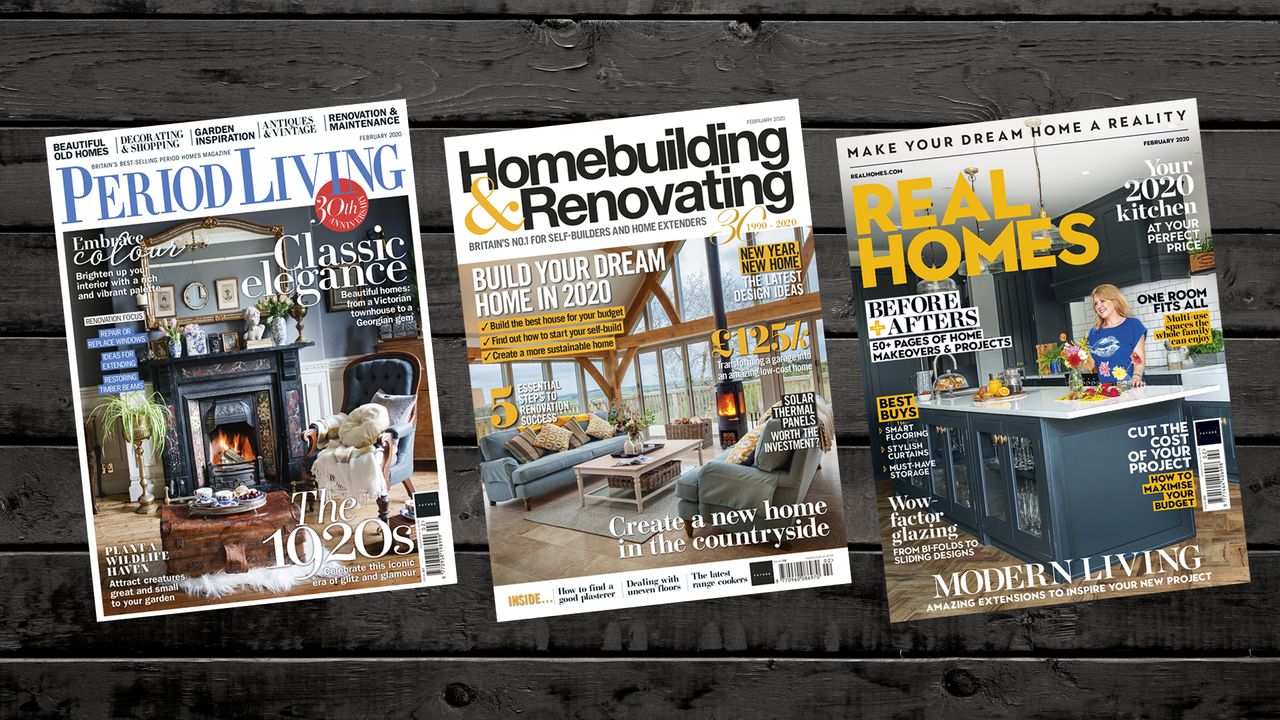 Covers of Real Homes, Period Living, Homebuilding &amp; Renovating