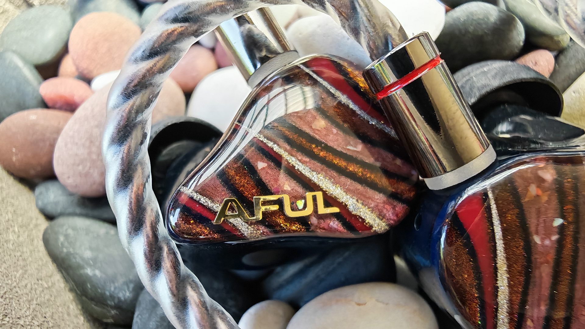 Various photos of the Aful Performer 8s IEM.