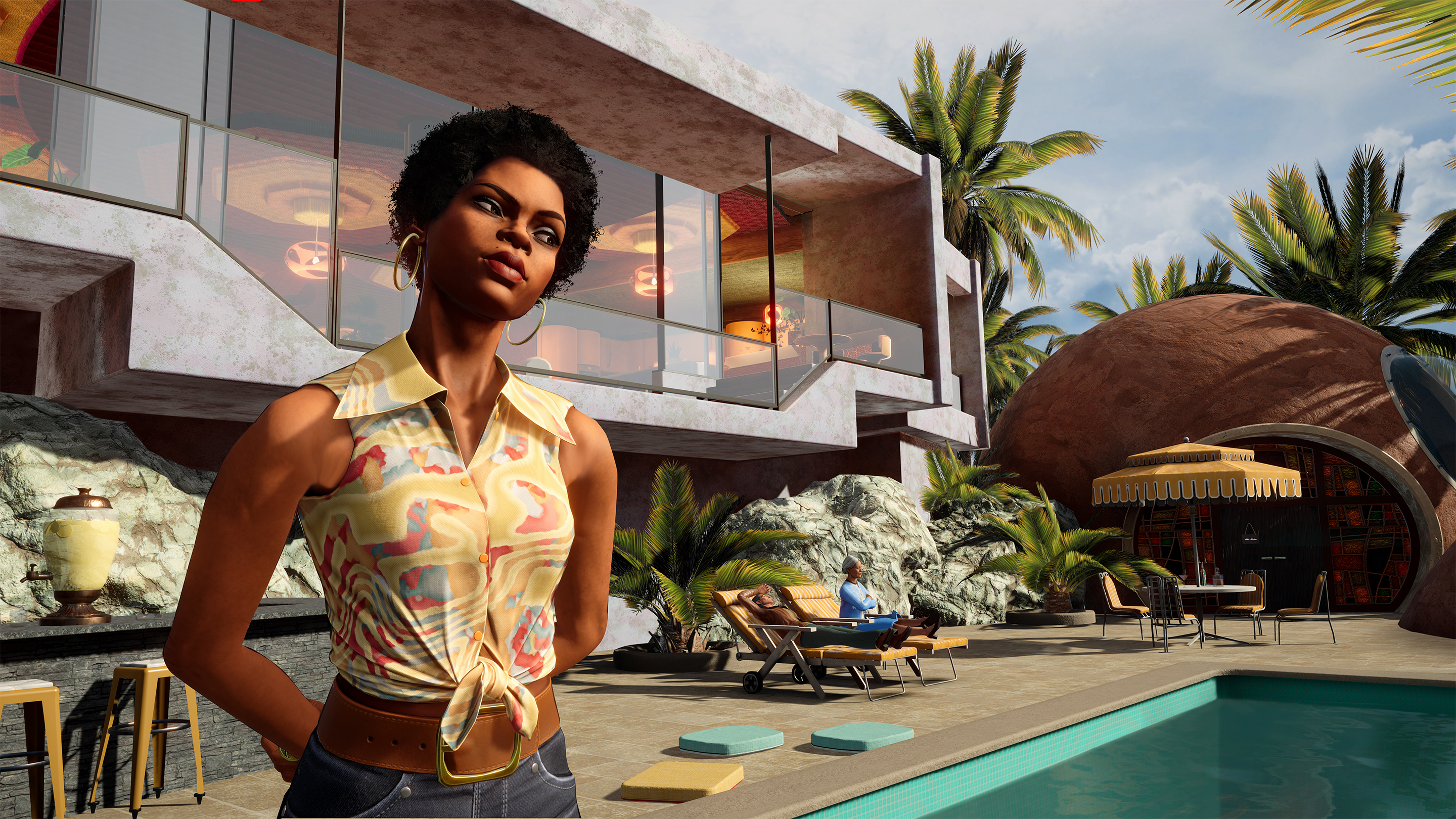 Death on the Nile; screens for a a 70s based video game