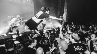 Turnstile lead singer stagediving