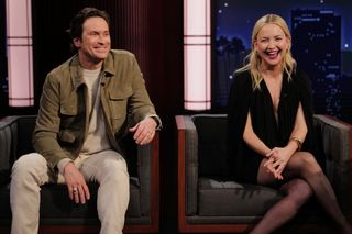 Oliver Hudson and Kate Hudson on "Jimmy Kimmel Live"