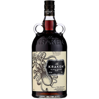 The Kraken Black Spiced Rum (1L):  £33.50