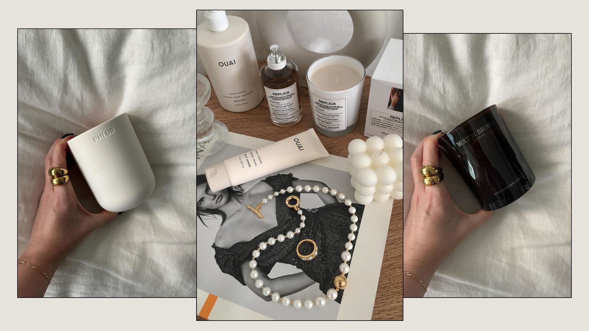 A collage of the best autumn candles