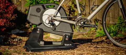 Neo 3M smart trainer with a bike mounted