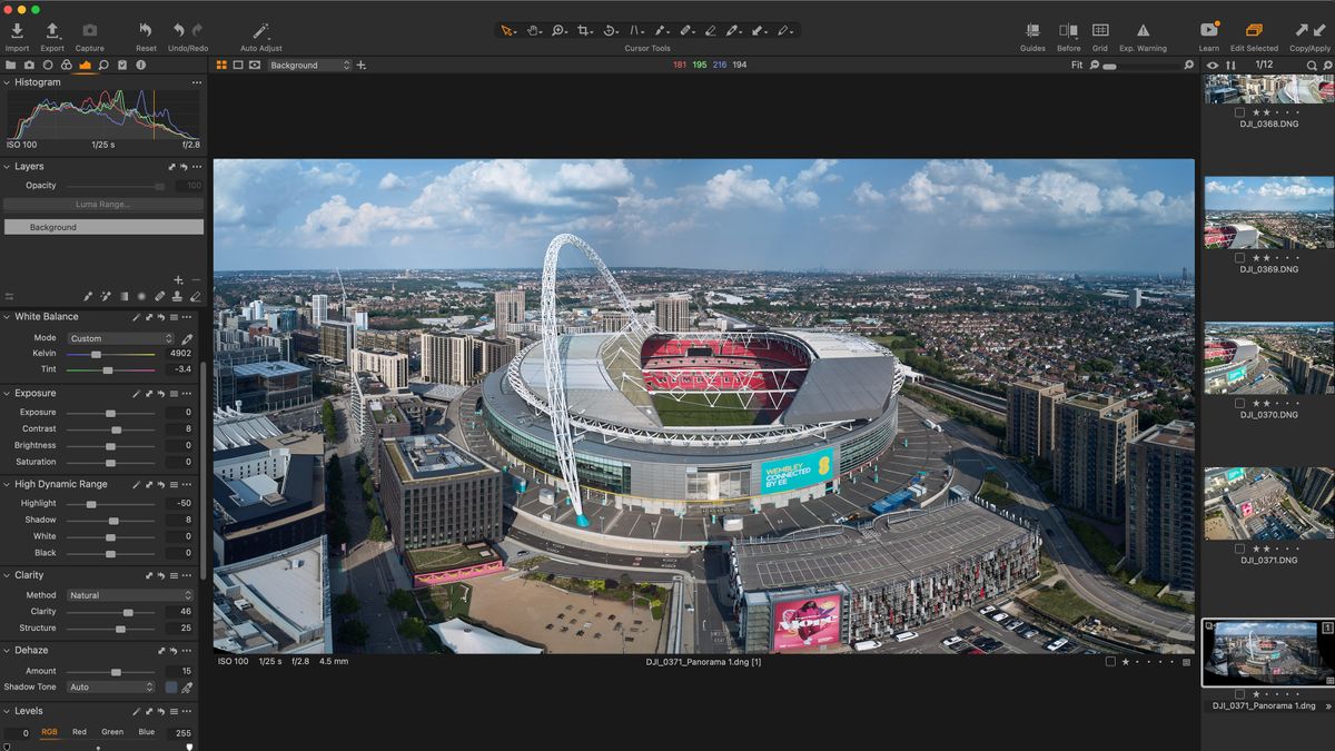 Capture One 22 panorama stitching