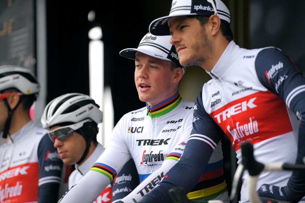 World champion Mads Pedersen ahead of stage 2 of Paris-Nice.