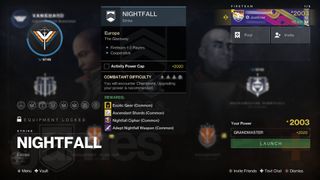 Destiny 2 Grandmaster Nightfall Strike rewards
