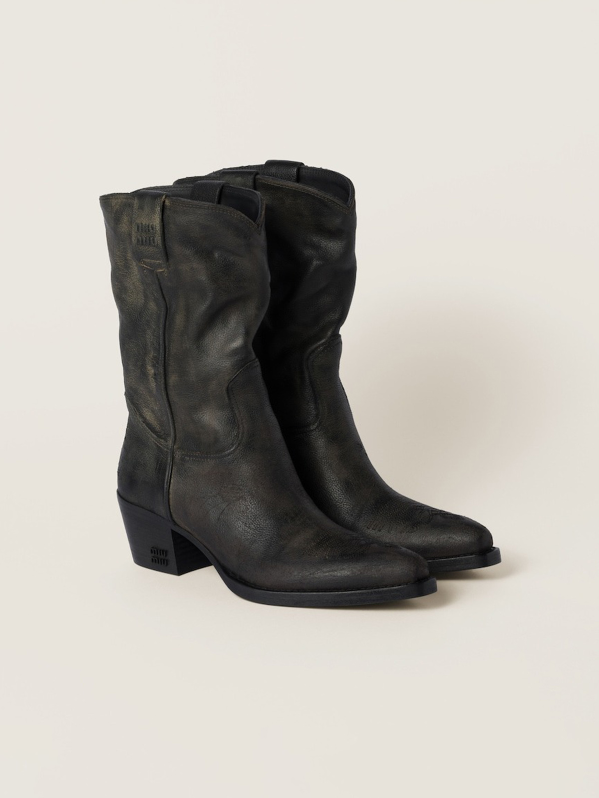 Leather boots