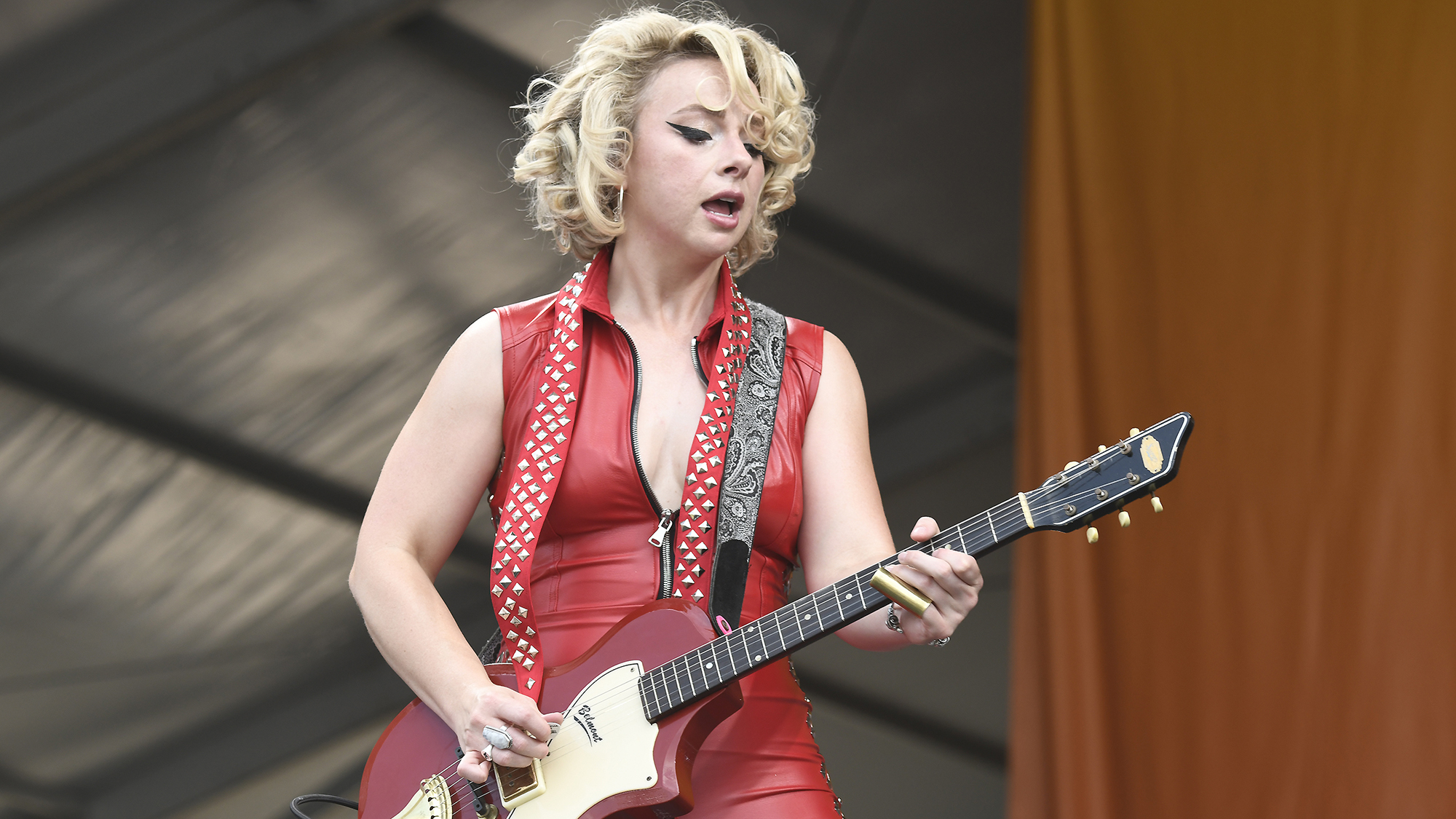 Samantha Fish performs during the 55th Annual New Orleans Jazz &amp;amp; Heritage Festival at Fair Grounds Race Course on April 25, 2026 in New Orleans