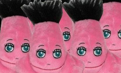 A set of plush, talking testicles called "Sarah's Talking Cojones" make the perfect Christmas gift, says a Connecticut toymaker.