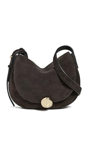 Madewell Women's Suede Dakota Saddle Crossbody, Dark Carob, One Size