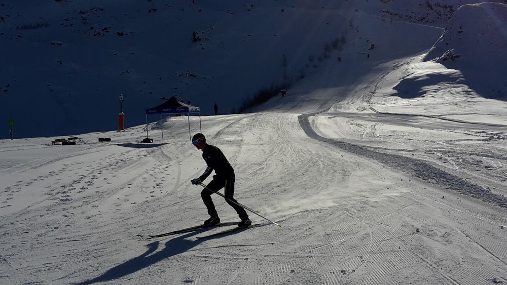 Alexis Vuillermoz rounds a bend at speed