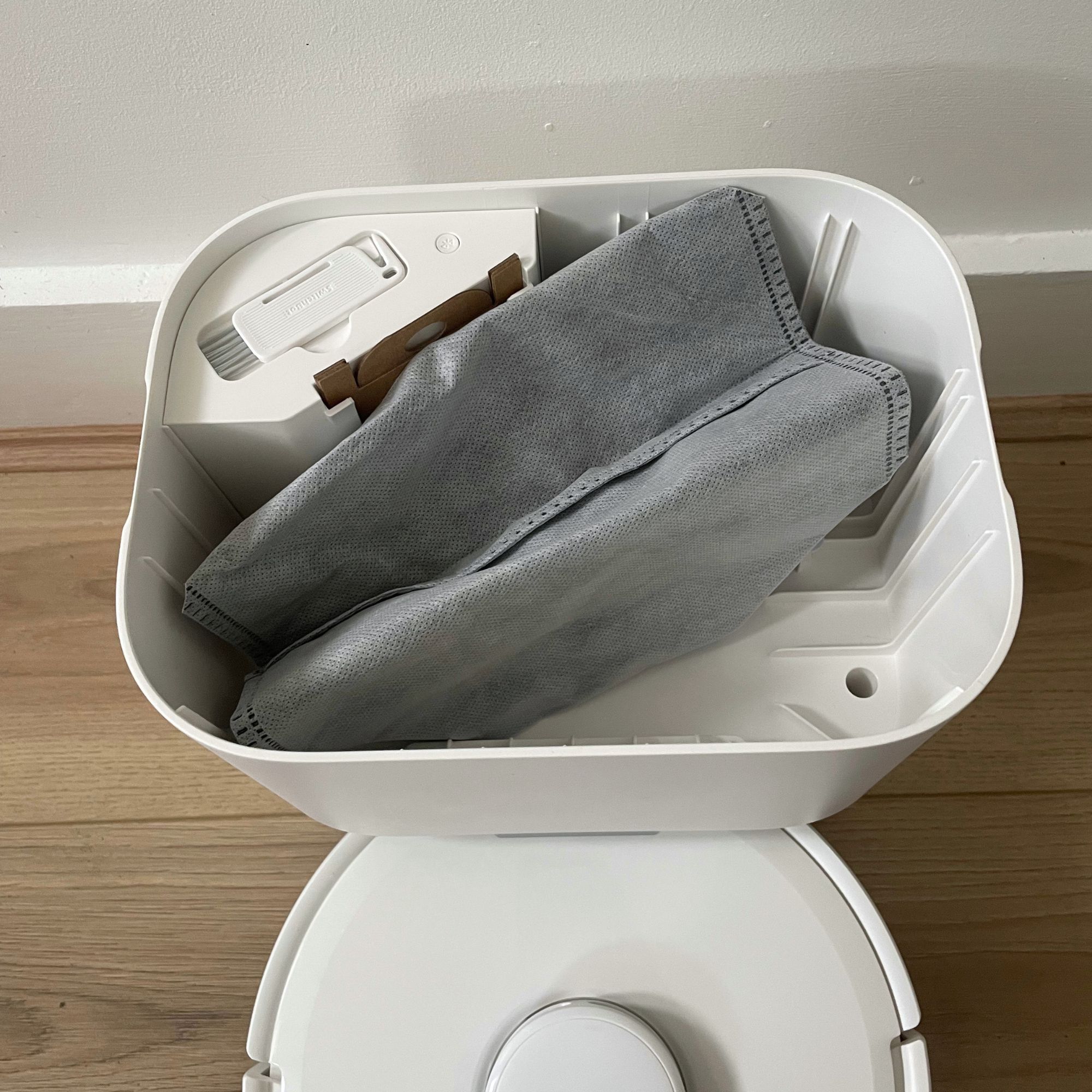 Dust bag of the SwitchBot K11+ Robot Vacuum Cleaner with Mop