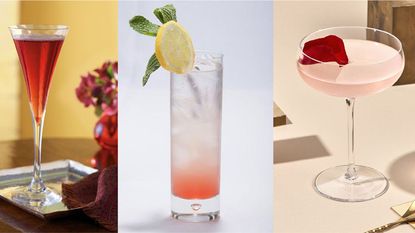 A trio of cocktails