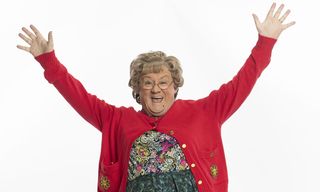 Mrs Brown is in high spirits during Mrs Brown's Boys Live Halloween special