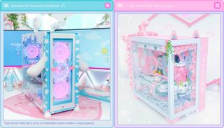 Two custom PC builds by a boutique PC vendor.