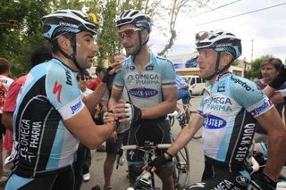 The Omega Pharma - QuickStep team after their win