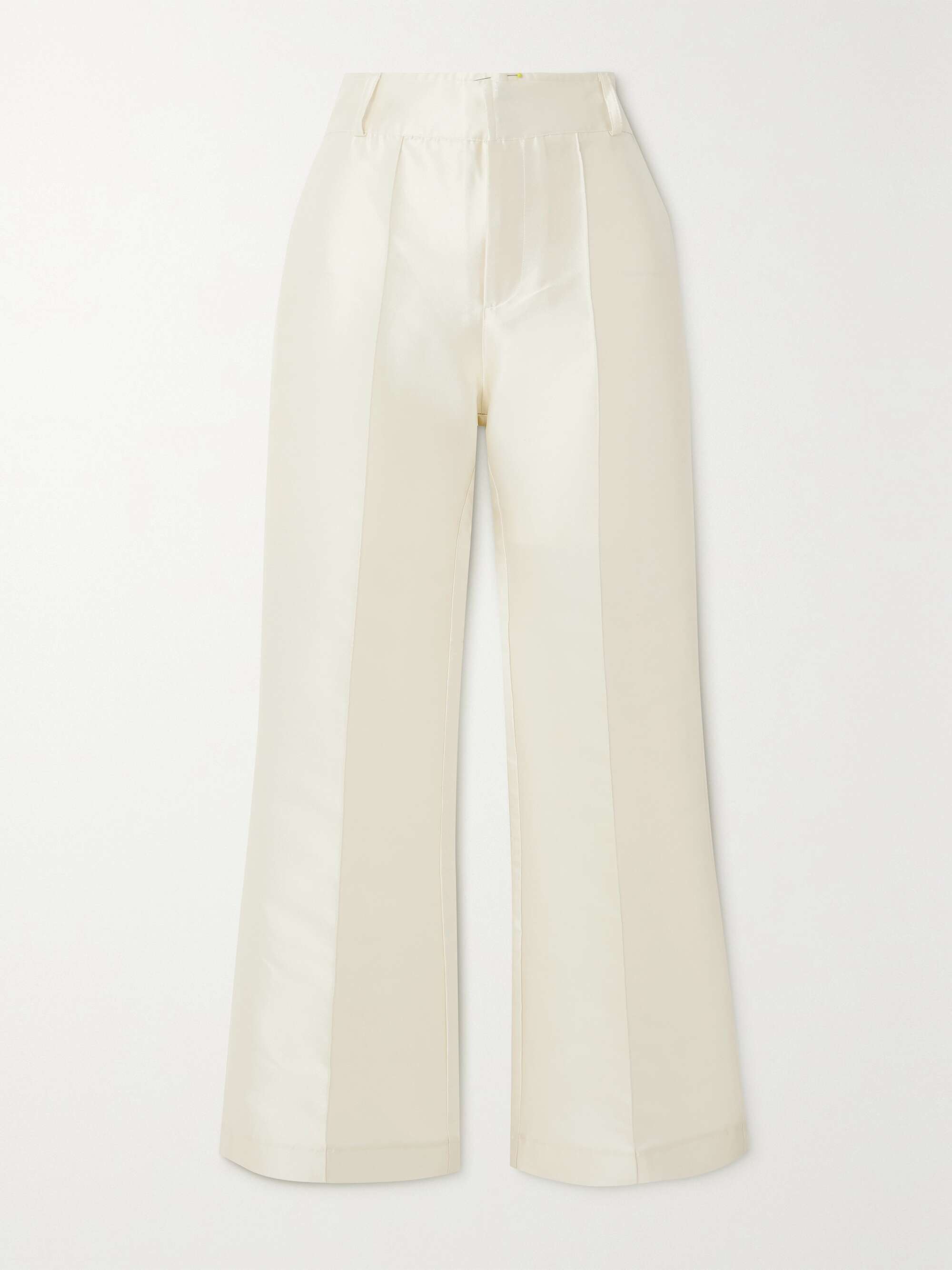 Yoshitomo pleated Faille wide-leg pants