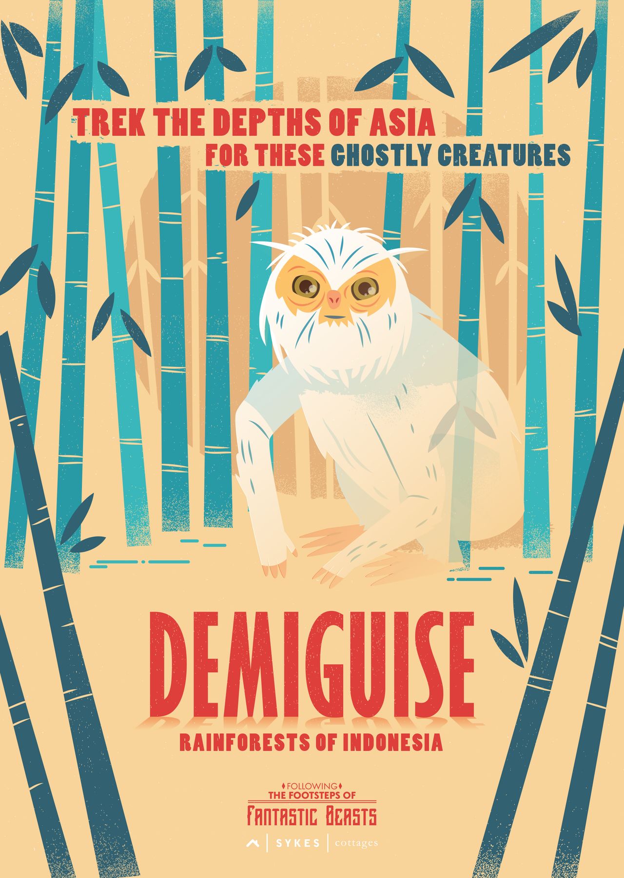 The peaceful Demiguise can turn invisible if it feels threatened