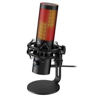 Render of the HyperX QuadCast 2 S microphone on a white background.