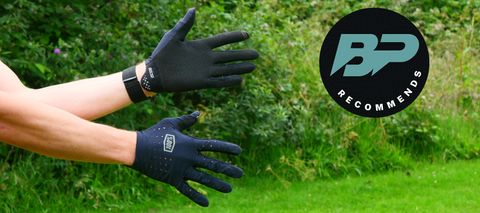 100% Sling gloves with Bike Perfect recomends badge