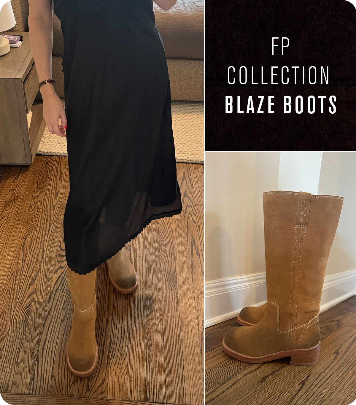 Nikki wears FP collection blaze boots.