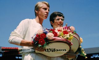 Billie Jean King played Ann Jones in two Wimbledon final...and shared honors!