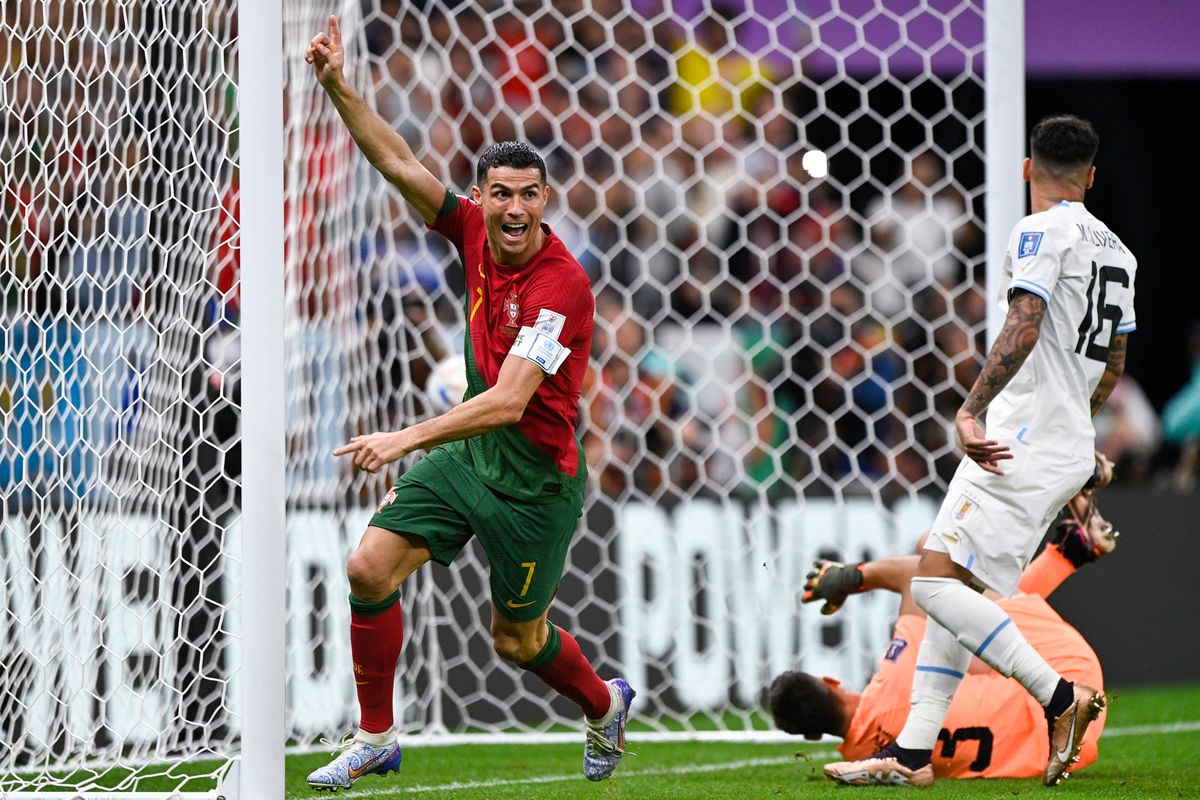 World Cup 2022: Confusion reigns as Cristiano Ronaldo celebrates goal - but it's given to Bruno Fernandes