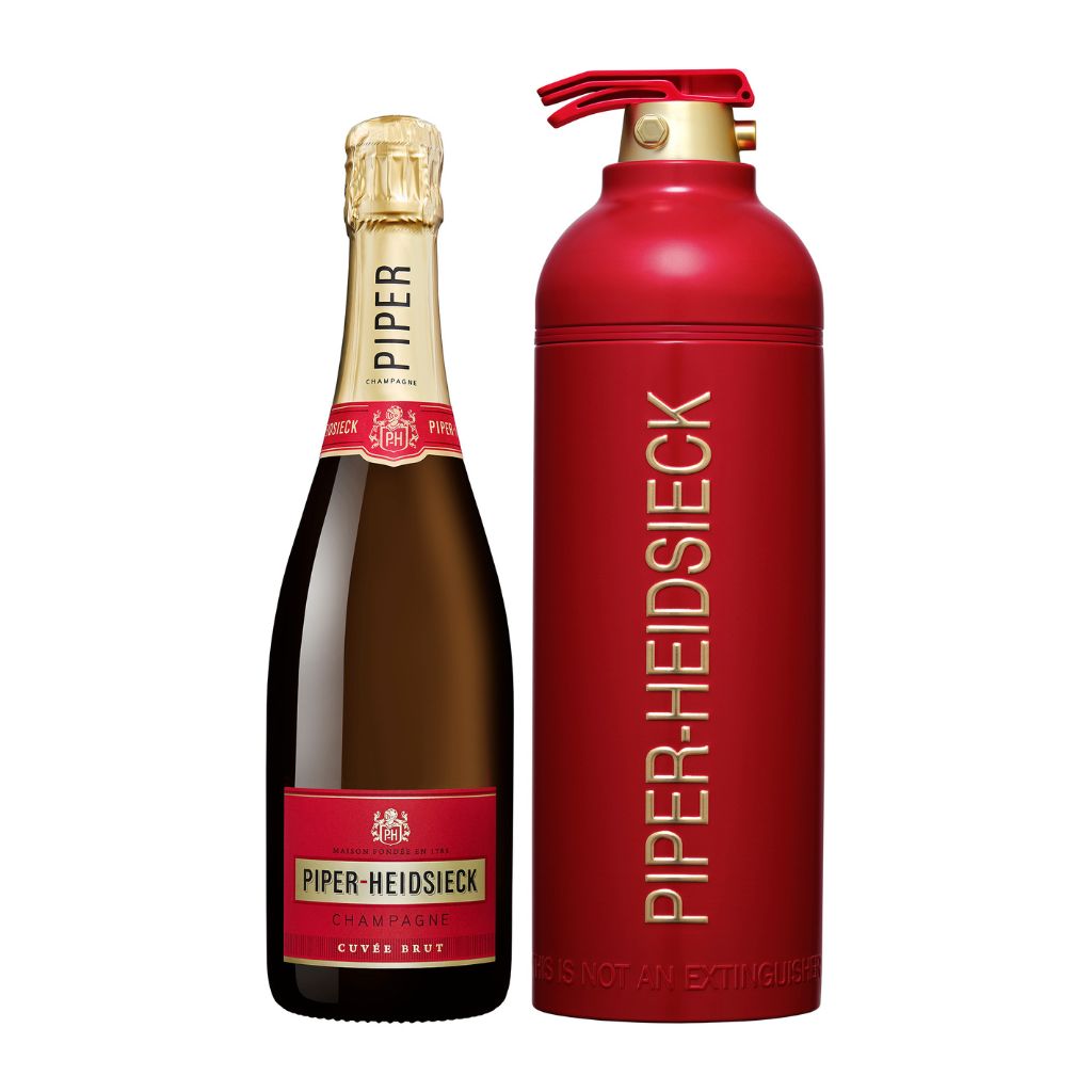 A bottle of Piper-Heidsieck Code Rouge Limited-Edition Champagne Gift Set