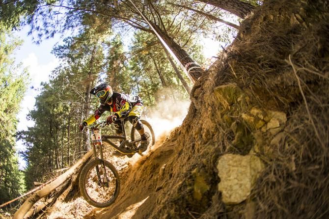Mick Hannah racing in the elite men's downhill