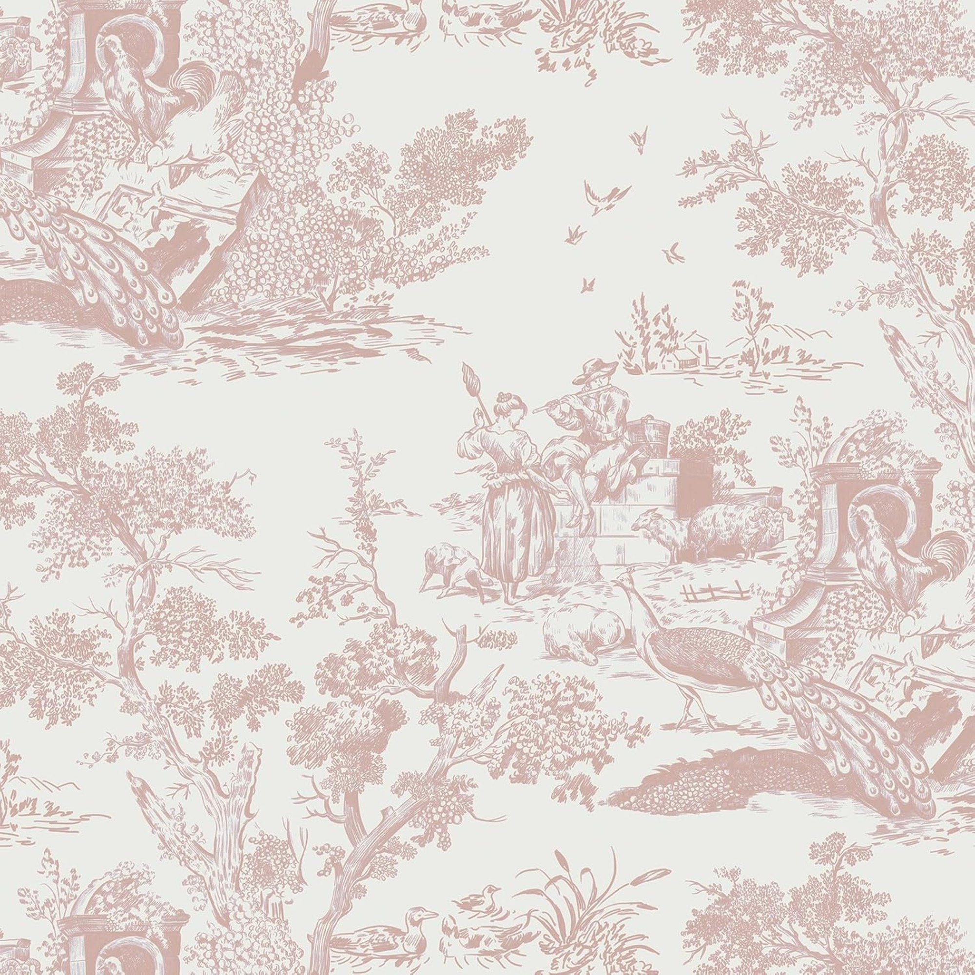 Yomshi Pink Self Adhesive Wallpaper