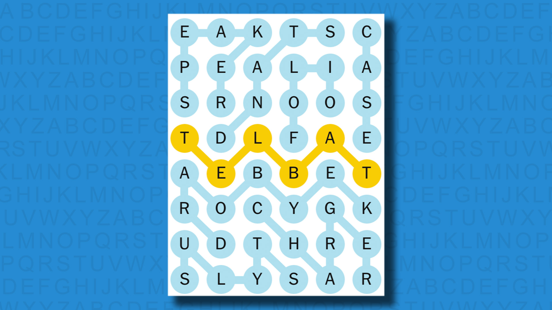 NYT Strands answers for game 500 on a blue background