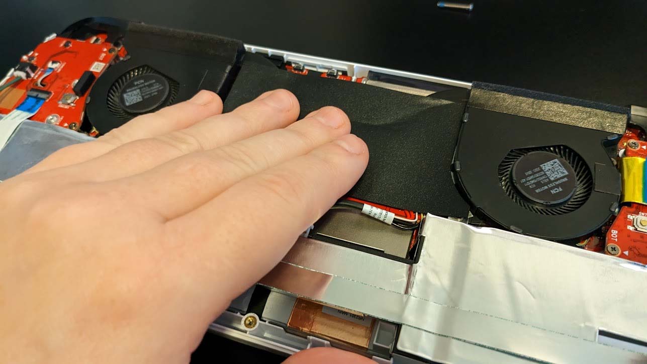 ROG Ally SSD upgrade: Put black sticker back.